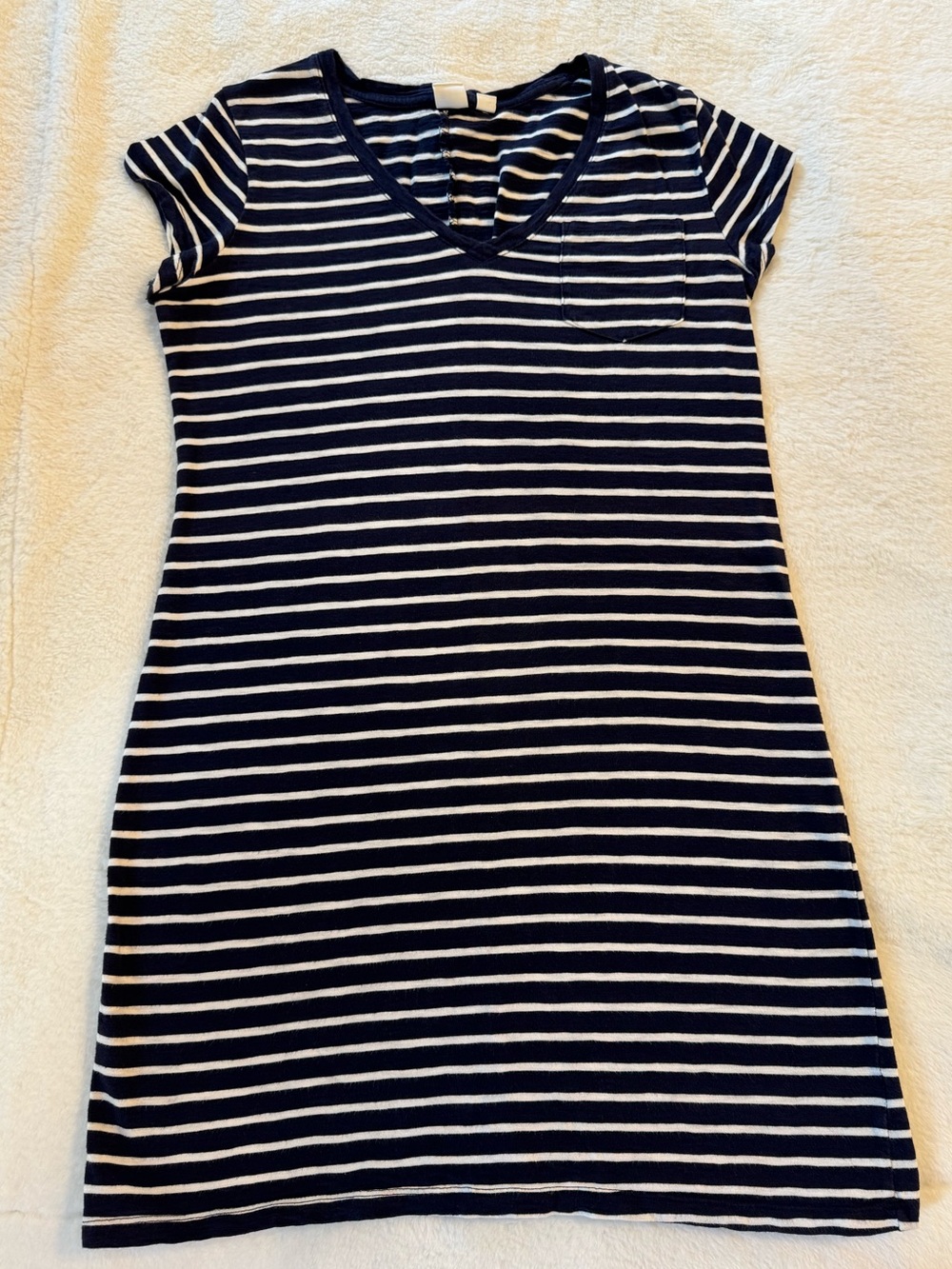 Gap striped pocket t shirt dress